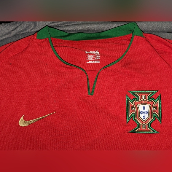 FPF Portugal Men’s Nike Dri-Fit 2018 Soccer Football Jersey Red - Picture 6 of 6